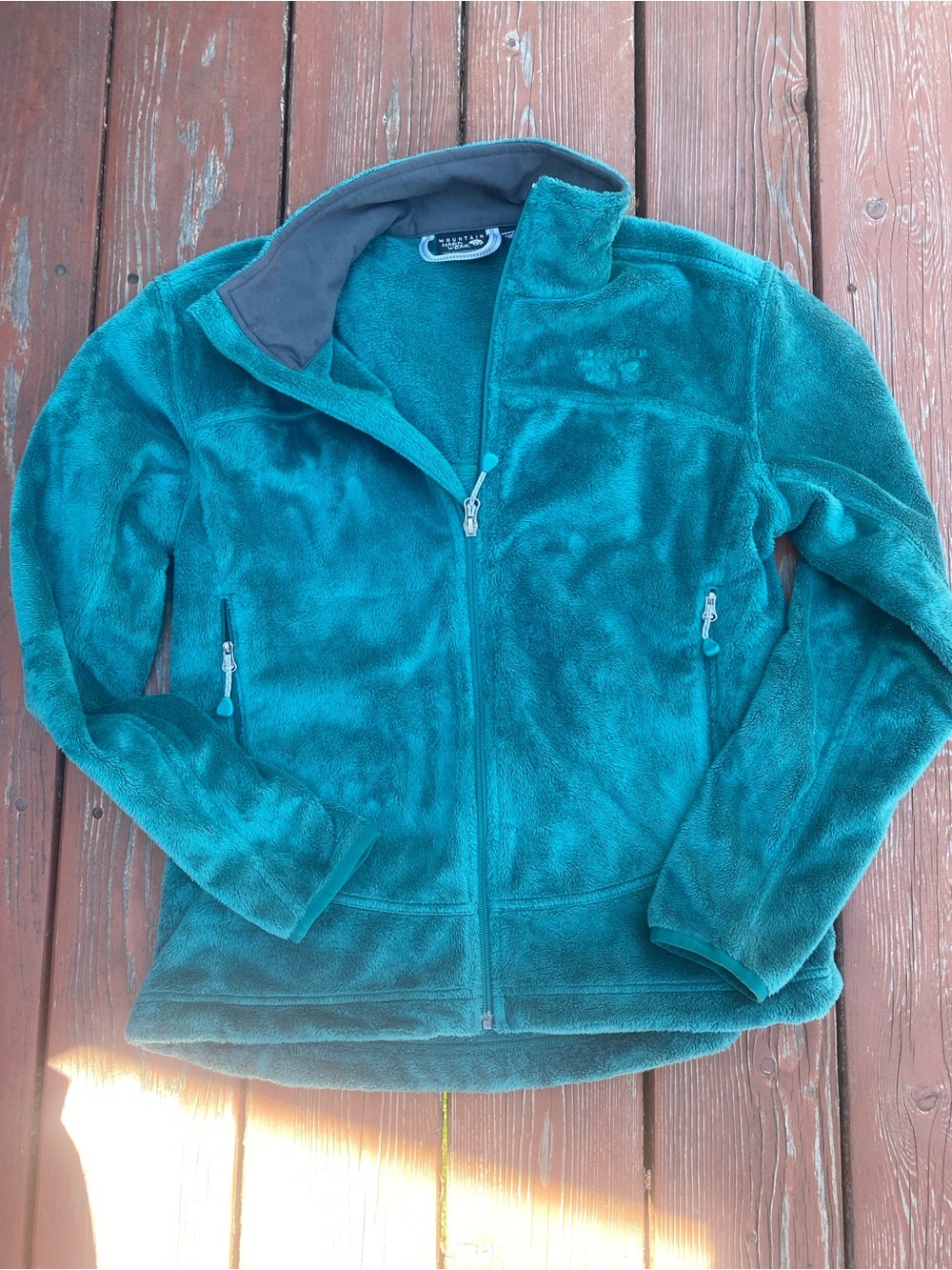 Dark Green Mountain Hardware Fleece Zip Up - M